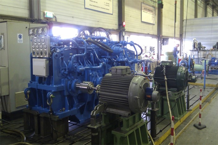 Custom-built sand pump gearbox for trailing suction hopper dredger