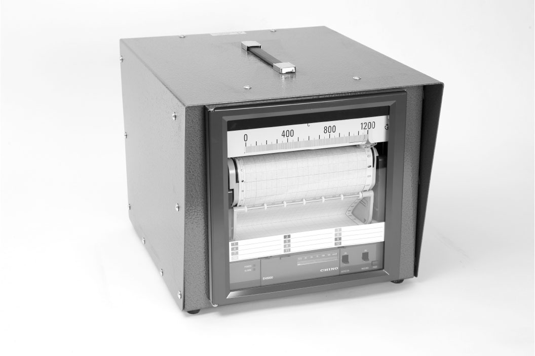 12 Point Chino Temp. Chart Recorder Mounted in steel case with 12 Thermocouple Input Sockets