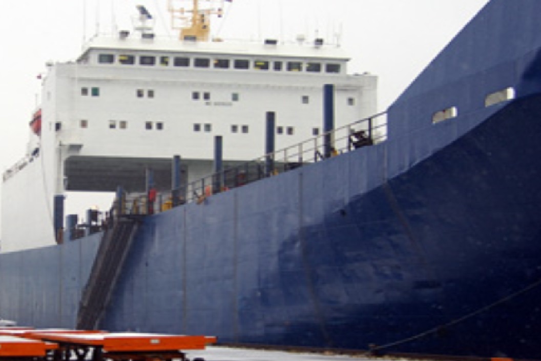 Modification of propulsion gearboxes for RoRo Vessel