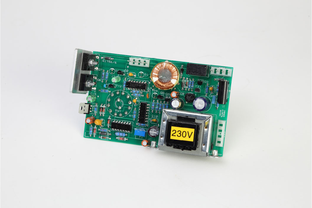 Replacement, populated printed circuit board for 230V 