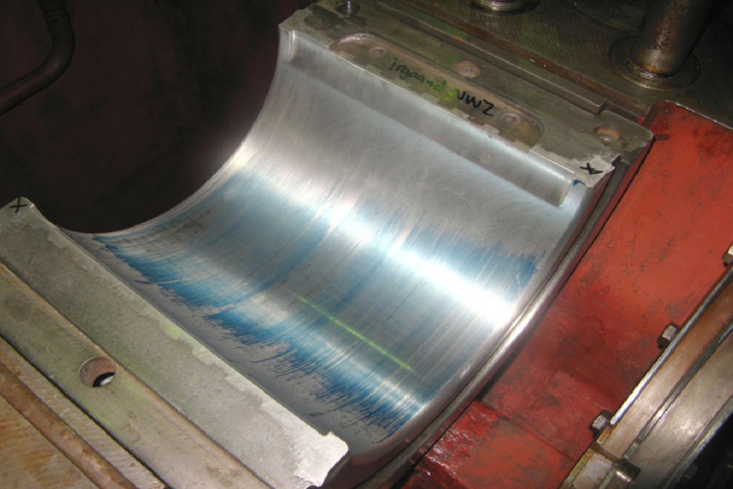 Fast white metal bearings repair at Zinc plant