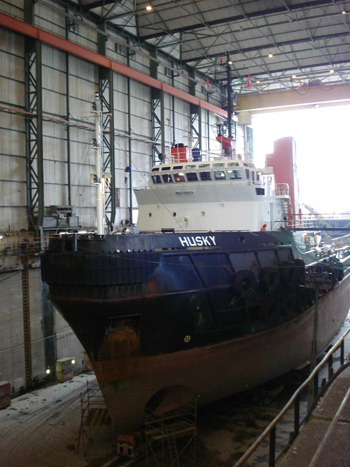 1 Overhaul project of Husky tugboat